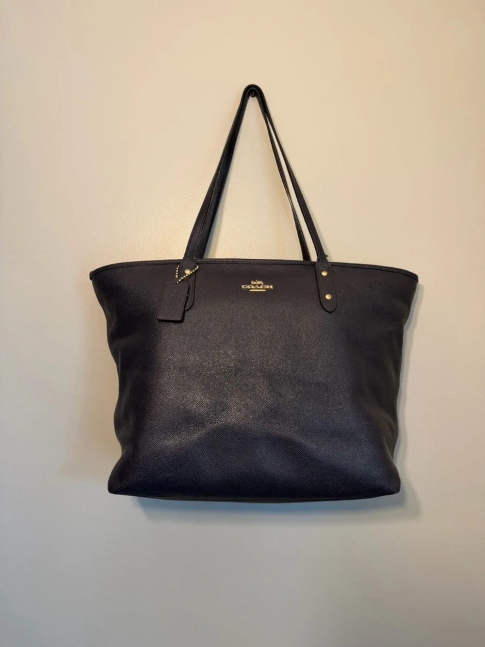 Coach Navy City Tote